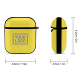 Custom Light Yellow Gray AirPods Case
