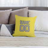 Custom Light Yellow Gray Pillowcase