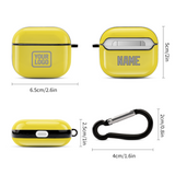 Custom Light Yellow Gray AirPods Case (3rd Generation)