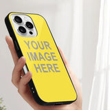 Custom Light Yellow Gray Phone Case