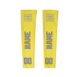 Custom Light Yellow Gray Arm Sleeve