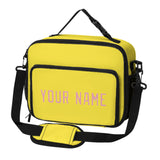 Custom Light Yellow Light Pink Lunch Bag