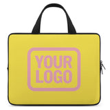 Custom Light Yellow Light Pink Laptop Bag
