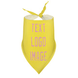 Custom Light Yellow Light Pink Pet Scarf