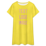 Custom Light Yellow Light Pink Nachthemd