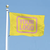 Custom Light Yellow Light Pink Flag