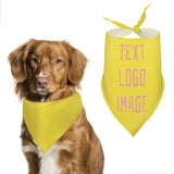 Custom Light Yellow Light Pink Pet Scarf