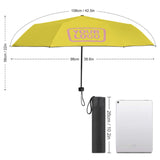 Custom Light Yellow Light Pink Automatic Umbrella