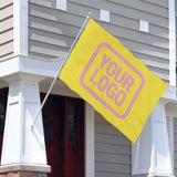 Custom Light Yellow Light Pink Flag