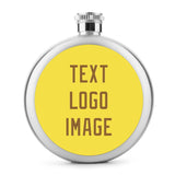 Custom Light Yellow Khaki Hip Flask