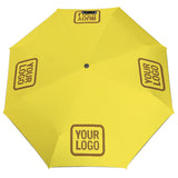 Custom Light Yellow Khaki Automatic Umbrella