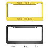 Custom Light Yellow Khaki License Plate Frame