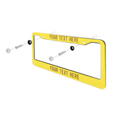 Custom Light Yellow Khaki License Plate Frame