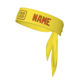 Custom Light Yellow Orange Headband