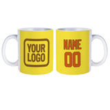 Custom Light Yellow Orange Mug