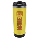 Custom Light Yellow Orange Stainless Steel Water Cup