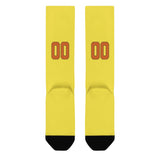 Custom Light Yellow Orange Knee-High Sock