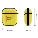 Custom Light Yellow Orange AirPods Case