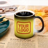 Custom Light Yellow Orange Magic Mug