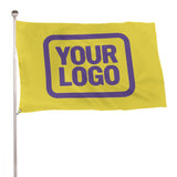 Custom Light Yellow Light Purple Flag