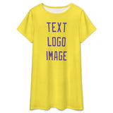Custom Light Yellow Light Purple Nachthemd