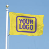 Custom Light Yellow Light Purple Flag