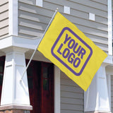 Custom Light Yellow Light Purple Flag