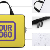 Custom Light Yellow Light Purple Laptop Bag