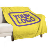 Custom Light Yellow Light Purple Blanket