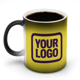Custom Light Yellow Purple Magic Mug