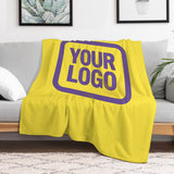 Custom Light Yellow Light Purple Blanket