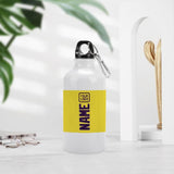 Custom Light Yellow Purple Sports Bottle