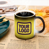Custom Light Yellow Purple Magic Mug
