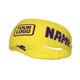 Custom Light Yellow Purple Sports headband