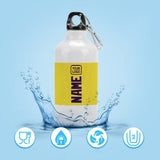 Custom Light Yellow Purple Sports Bottle