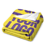 Custom Light Yellow Light Purple Blanket