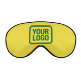 Custom Light Yellow Emerald Green Sleep Mask