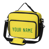 Custom Light Yellow Emerald Green Lunch Bag
