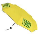 Custom Light Yellow Emerald Green Automatic Umbrella