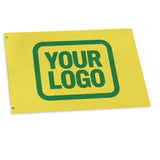 Custom Light Yellow Emerald Green Flag