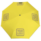 Custom Light Yellow Light Khaki Automatic Umbrella