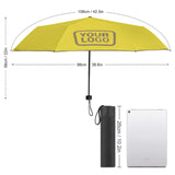 Custom Light Yellow Light Khaki Automatic Umbrella