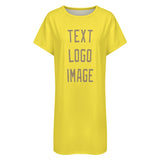 Custom Light Yellow Light Khaki Nachthemd