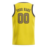 Custom Light Yellow & Light Khaki Colors Design Sports Basketball Jersey