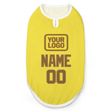 Custom Light Yellow Khaki Pet Vest
