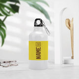 Custom Light Yellow Khaki Sports Bottle