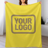 Custom Light Yellow Light Khaki Blanket