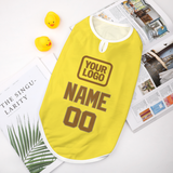 Custom Light Yellow Khaki Pet Vest