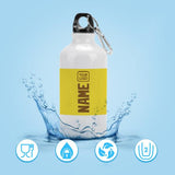 Custom Light Yellow Khaki Sports Bottle