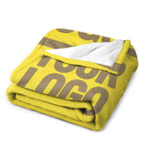 Custom Light Yellow Light Khaki Blanket